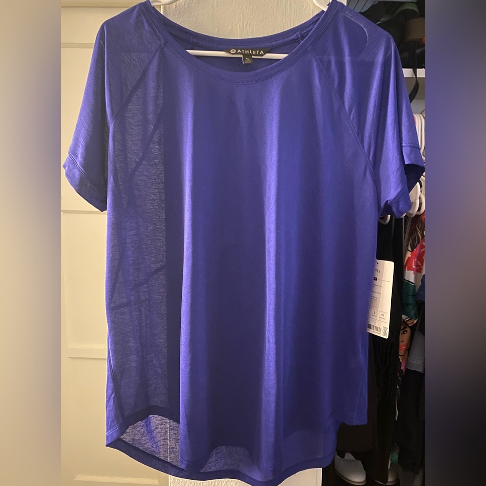 Pretty Indigo Athleta Shirt